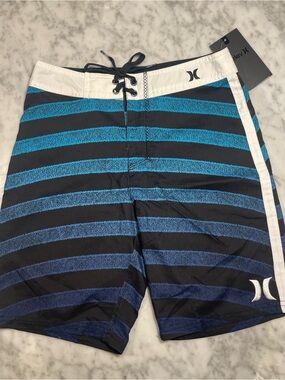 Vintage Hurley Boys Stripe Boardshorts